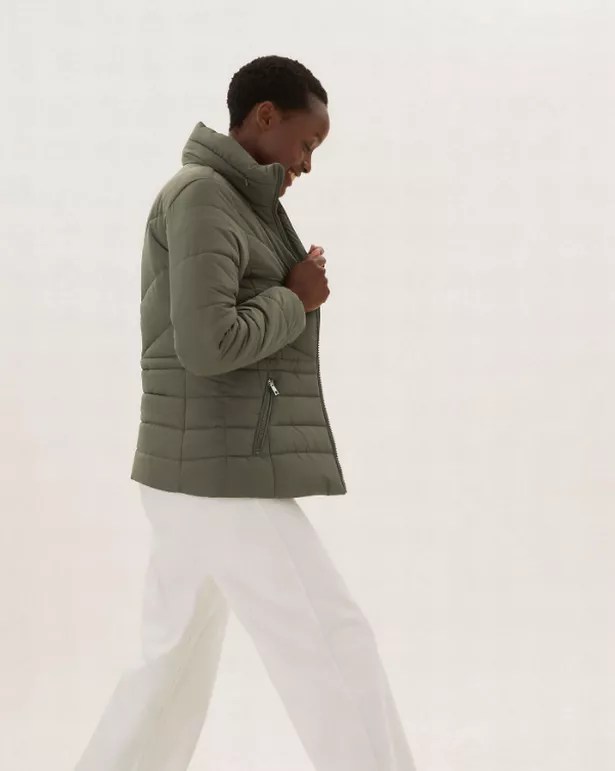 M&S's new 'thermoworth' padded fitted coat